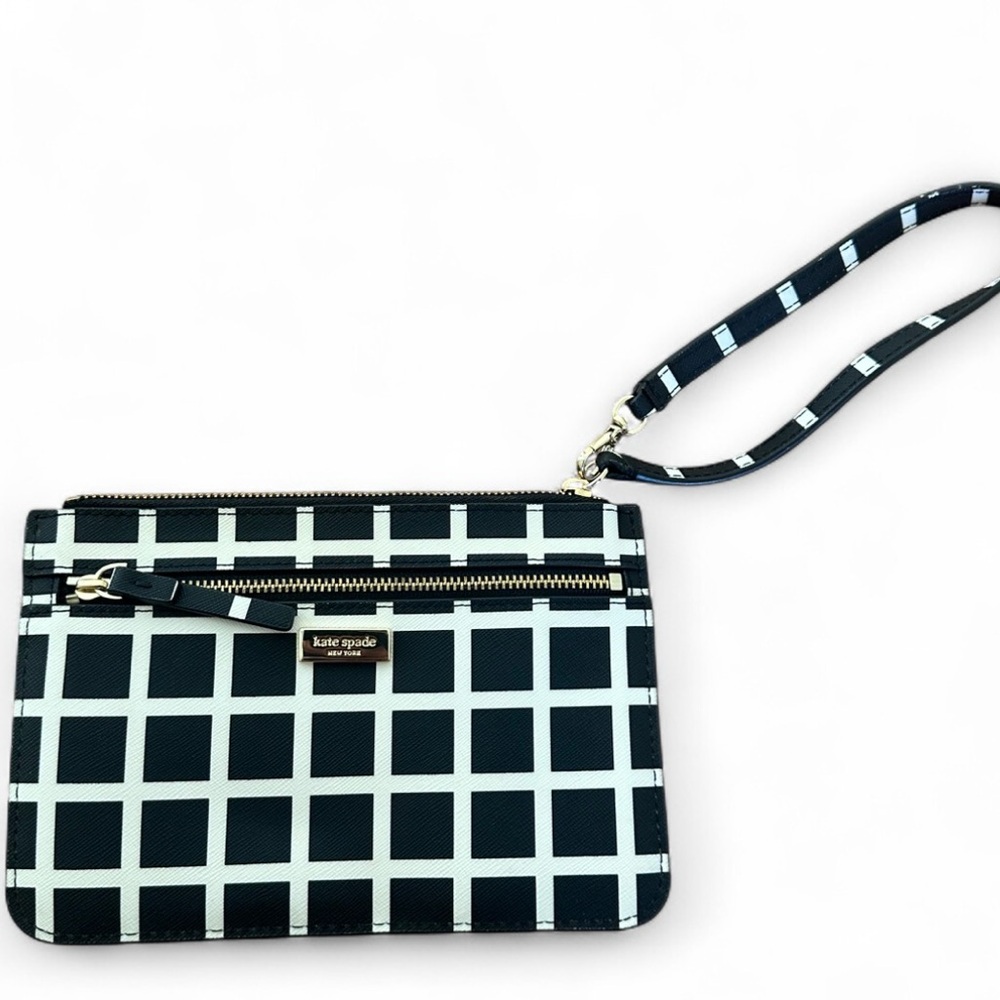Kate Spade Checkered Wristlet